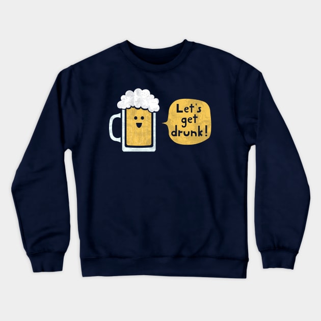 Drinking Buddy Crewneck Sweatshirt by HandsOffMyDinosaur
